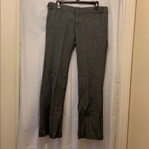 Gap Sz8R Black/White Linen Pants